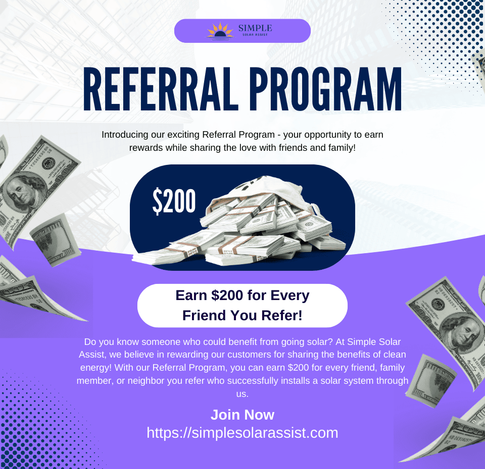 Solar referral program